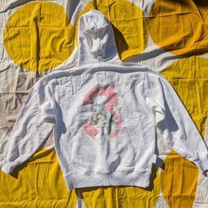 Aitor Throup's Thedsa size M slouchy hoodie with cool little guy graphic